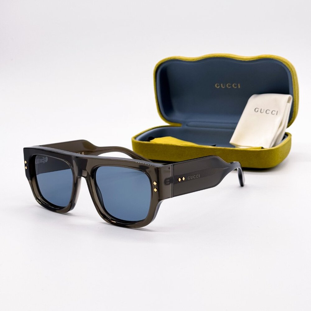 NEW AUTHENTIC GG1262S 003 GUCCI UNISEX SHIELD SUNGLASSES